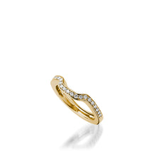 Load image into Gallery viewer, Chantilly Yelow Gold, Diamond Wedding Band
