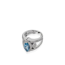 Load image into Gallery viewer, Signature Aquamarine and Diamond Ring
