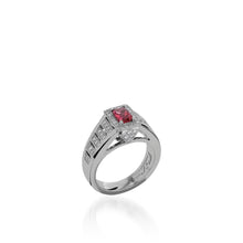 Load image into Gallery viewer, Signature Rubellite and Pave Diamond Ring
