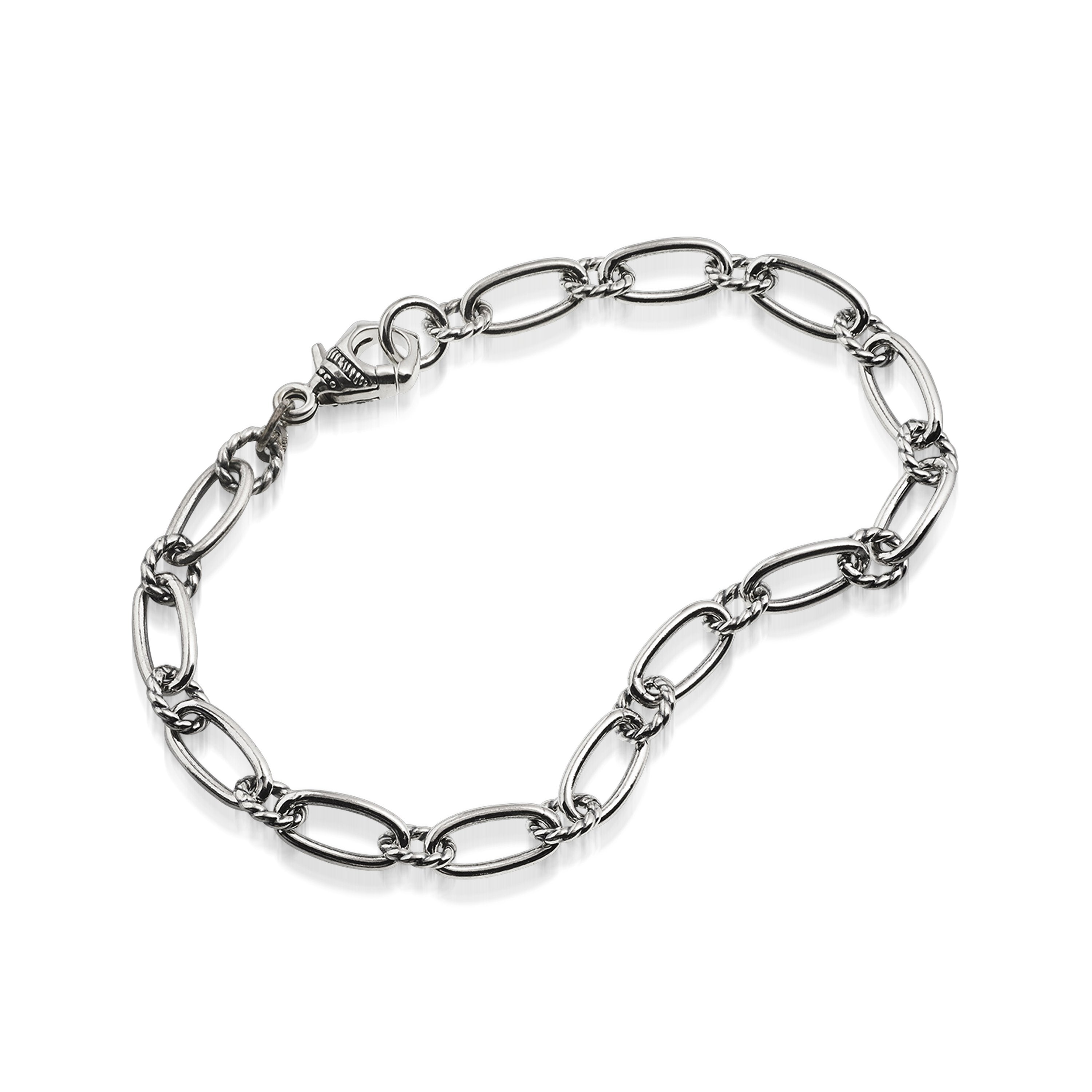 Oval Clasping Link Bracelet
