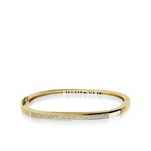 Load image into Gallery viewer, Women&#39;s 14 karat Yellow Gold Essence Bracelet with Pave Diamonds
