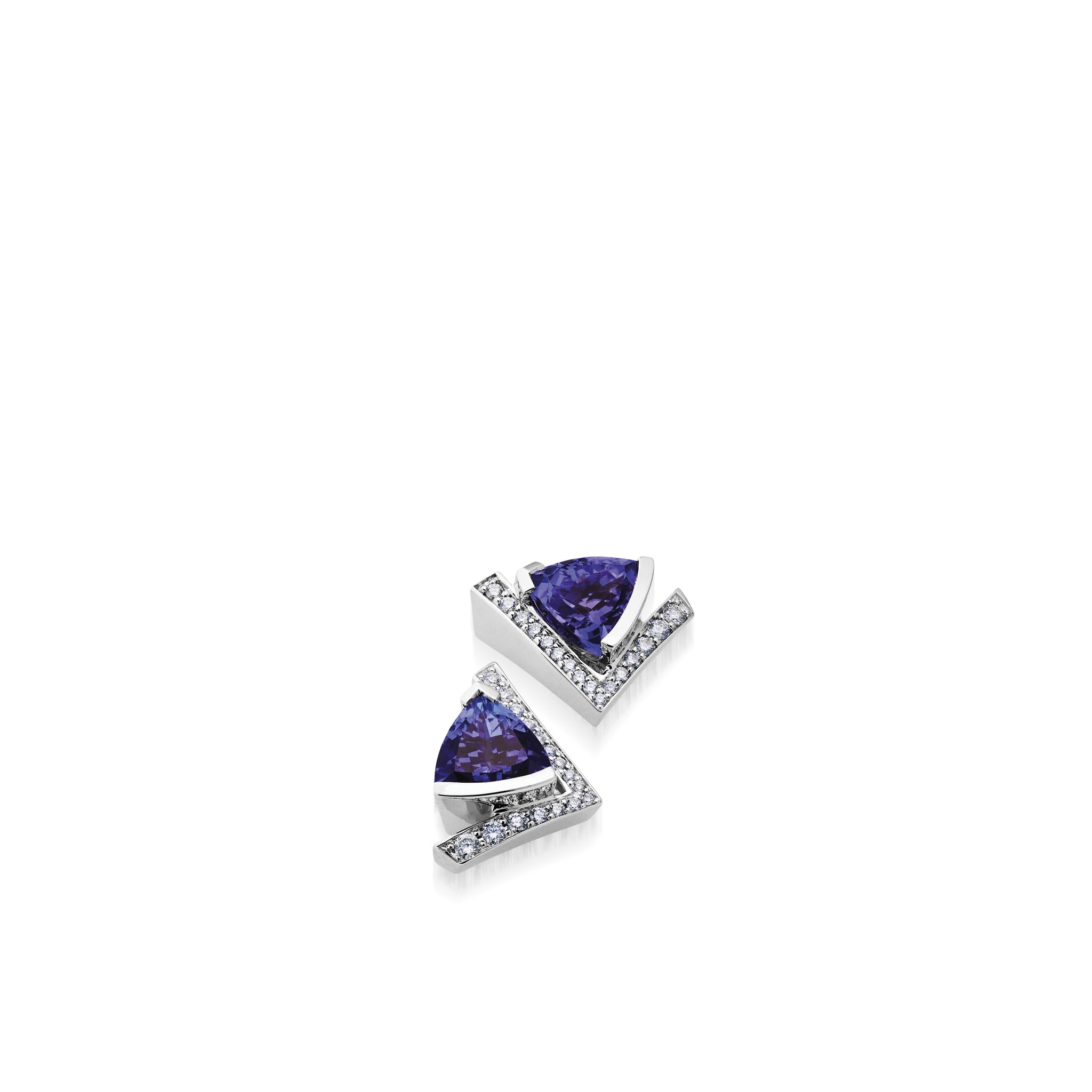◆STONEHENgE◆ Grain 14K Brown Diamond One Touch Earrings SA StoneHenge 14K One Touch Single Earrings SA24BB2K 14K Rose