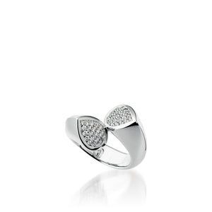 Gemini Pave Diamond Ring