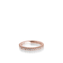 Load image into Gallery viewer, Women&#39;s 14 karat Rose Gold Essence Pave Diamond Stack Ring
