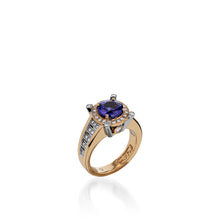 Load image into Gallery viewer, Signature Two-Tone Tanzanite Ring
