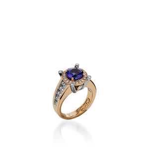 Signature Two-Tone Tanzanite Ring