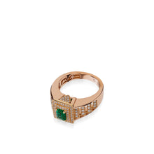 Load image into Gallery viewer, Signature Emerald and Diamond Ring
