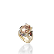 Load image into Gallery viewer, 18 karat rose and white gold Signature Morganite Ring
