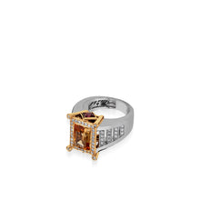Load image into Gallery viewer, Signature Imperial Topaz, Rhodolite Garnet, and Pave Diamond Ring
