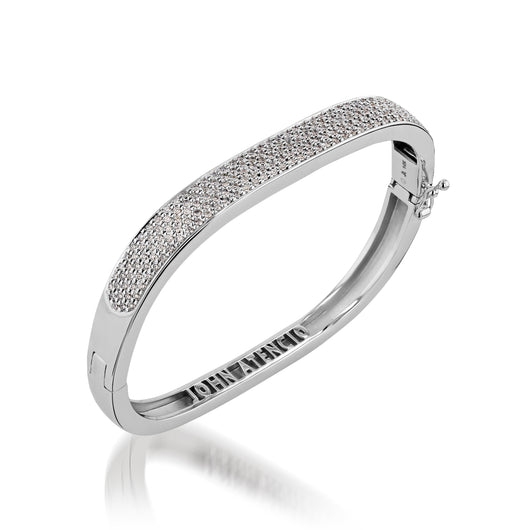 Essence Five-Row Pave Diamond Bracelet