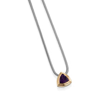 Load image into Gallery viewer, Arrivo Trillion Solitaire Pendant Necklace
