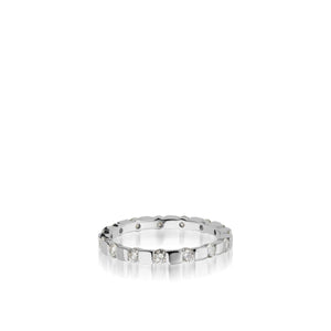 Women's 18 karat white gold Orion Diamond Stack Ring