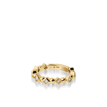 Load image into Gallery viewer, Women&#39;s 18 karat yellow gold Confetti Diamond Stack Ring
