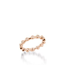 Load image into Gallery viewer, Women&#39;s 18 karat Rose Gold Paloma Diamond Stack Ring
