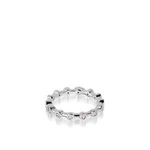 Women's 18 karat White Gold Paloma Diamond Stack Ring