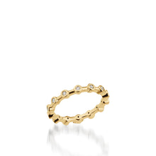 Load image into Gallery viewer, Women&#39;s 18 karat Yellow Gold Paloma Diamond Stack Ring
