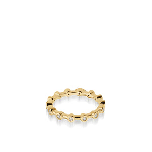 Women's 18 karat Yellow Gold Paloma Diamond Stack Ring