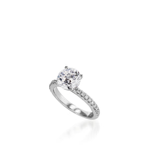 Essence  Round White Gold  Engagement Ring