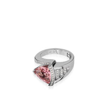 Load image into Gallery viewer, Signature Trillion Pink Tourmaline and Diamond Ring
