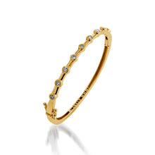 Load image into Gallery viewer, Women&#39;s 14 karat yellow gold Paloma Diamond Cuff Bracelet
