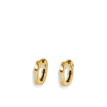 Load image into Gallery viewer, Essence Single Yellow Gold Hoop Earrings
