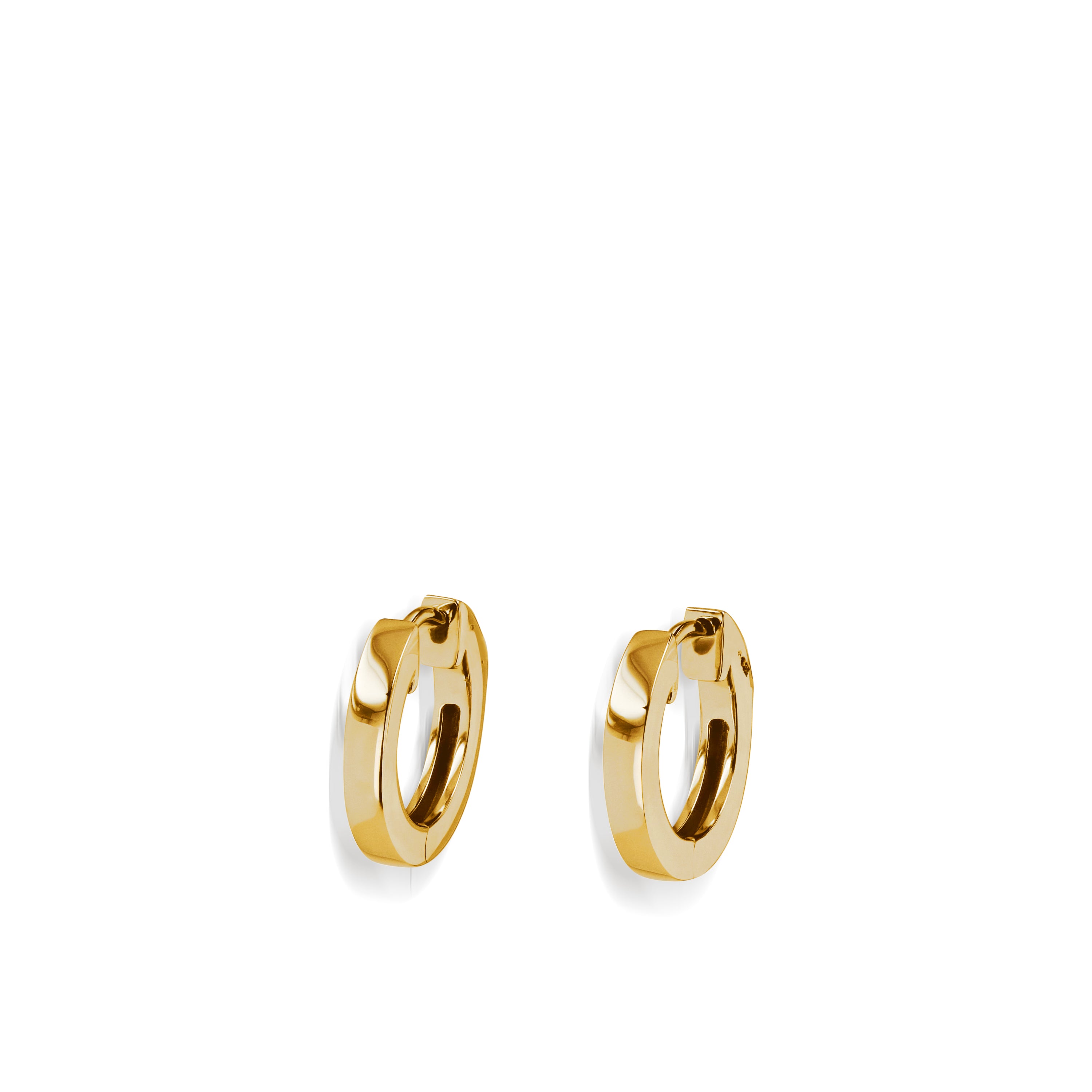 Gold Hoop Earrings Solar Yellow Gold Hoops Men's -   Small gold hoop  earrings, Hoop earrings small, Gold earrings for men