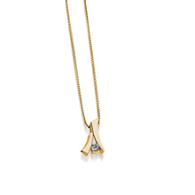 Load image into Gallery viewer, Oyster Small Diamond Pendant Necklace

