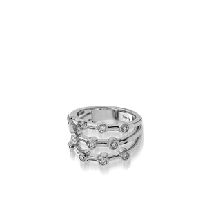 Paloma Three-Row Diamond Ring