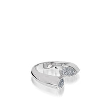 Load image into Gallery viewer, Gemini Small White Gold Pave Diamond Ring
