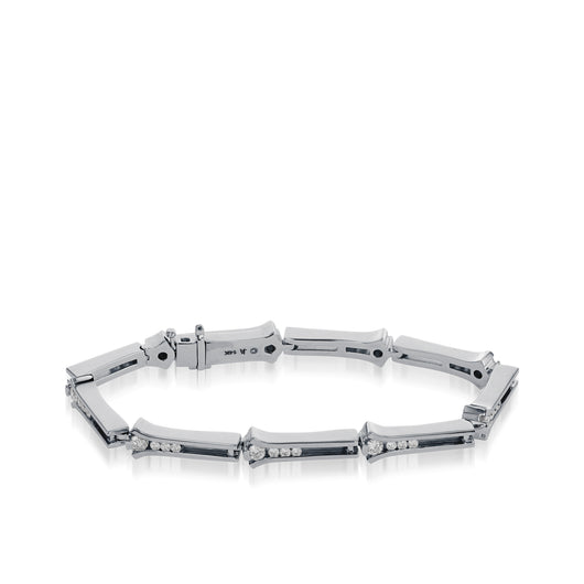 Venture White Gold Diamond Link Bracelet