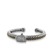 Load image into Gallery viewer, Entwine Pave Cuff Bracelet
