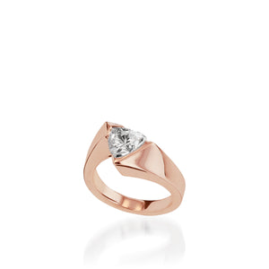Optica White Gold Engagement Ring