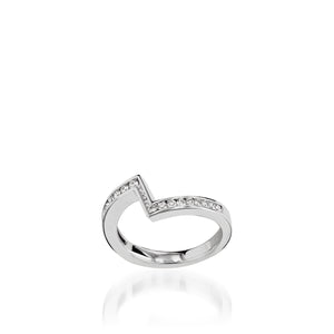 Optica White Gold Engagement Ring