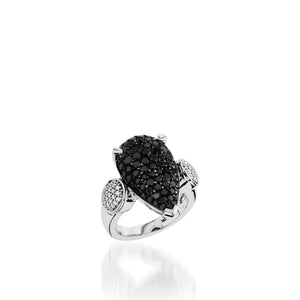 Bermuda Black Diamond Pave Ring