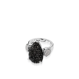 Bermuda Black Diamond Pave Ring