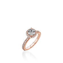 Load image into Gallery viewer, Majesty  Round Yellow Gold Engagement Ring
