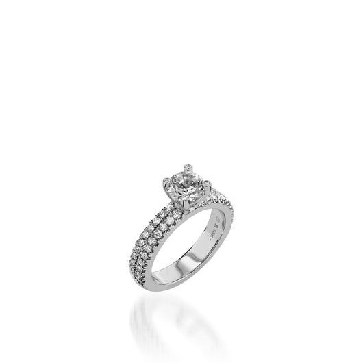 Dynasty White Gold Engagement Ring