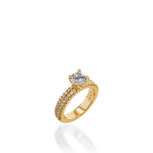 Dynasty Yellow Gold Engagement Ring