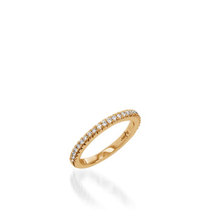 Majesty Princess Cut Yellow Gold  Engagement Ring