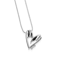 Load image into Gallery viewer, Entice Gold Diamond Heart Pendant Necklace
