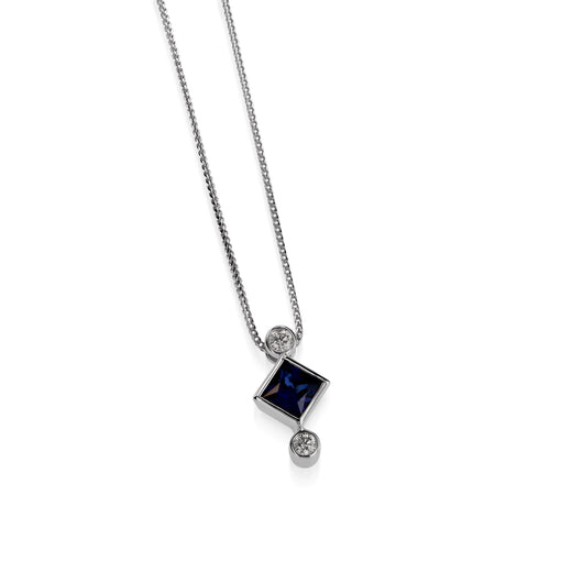 Paloma Lab-Grown Gemstone and Diamond Pendant