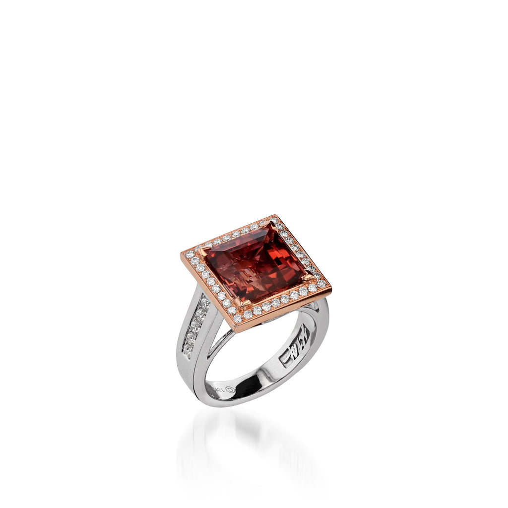 Signature Pink Tourmaline and Diamond Ring – John Atencio