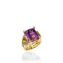 Load image into Gallery viewer, Signature Ametrine, Citrine, and Diamond Ring
