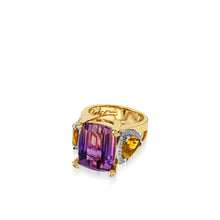 Load image into Gallery viewer, Signature Ametrine, Citrine, and Diamond Ring
