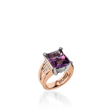 Load image into Gallery viewer, Signature Amethyst and Diamond Ring
