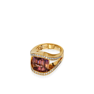 Signature Ametrine and Diamond Ring