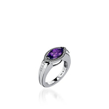 Load image into Gallery viewer, Elixir Gemstone Stack Ring with Diamonds
