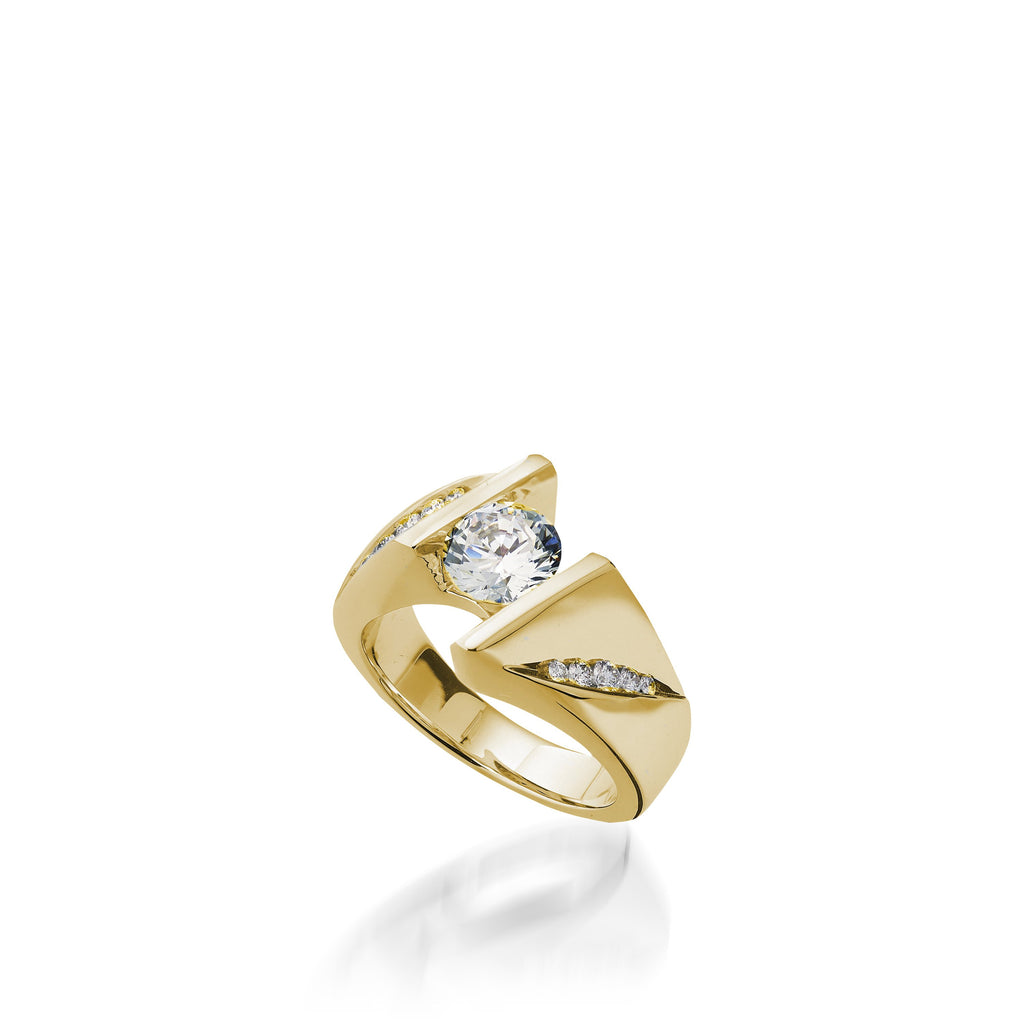 Lovebright Diamond Cluster Ring | Lux Bond & Green