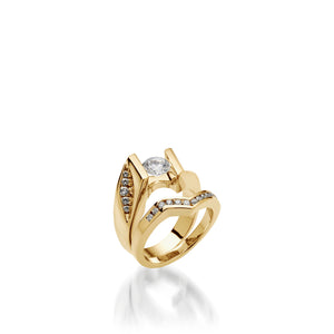 Episode Yellow Gold Engagement Ring