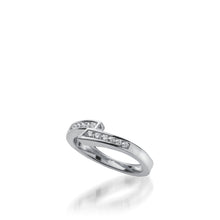 Load image into Gallery viewer, Techla White Gold, Diamond Wedding Band

